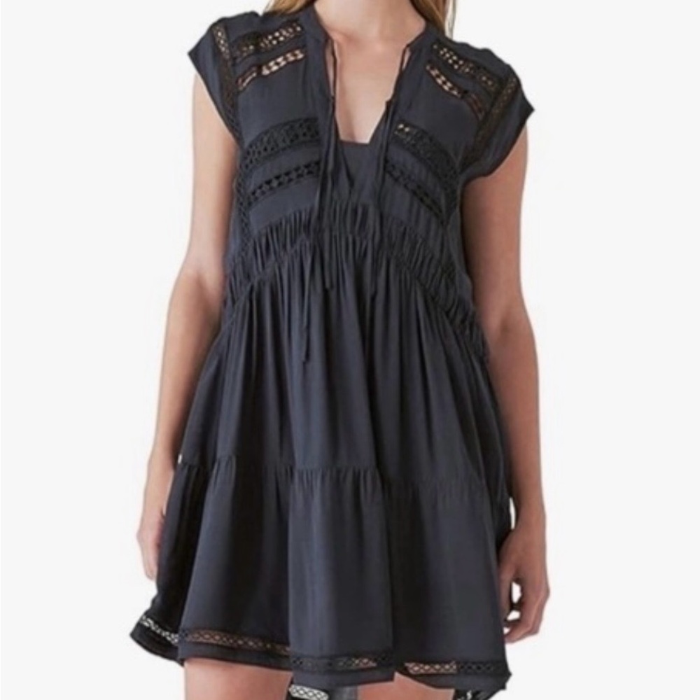 Lucky Brand Black Lace Mini Dress - Picture 2 of 9
